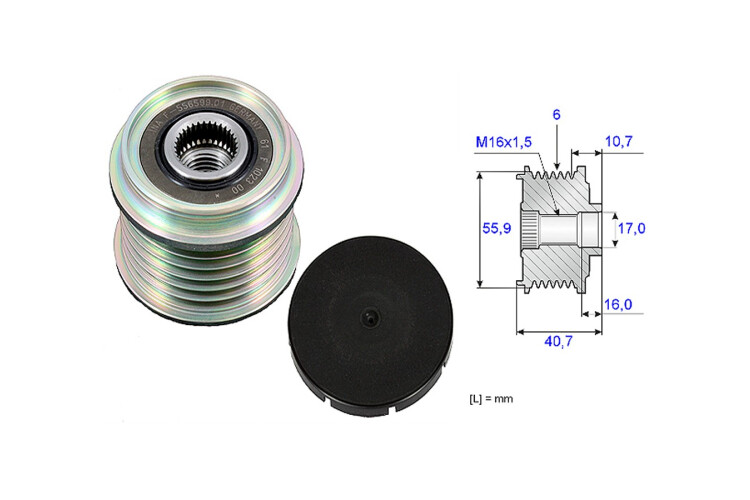 Polea Alternador Marcha Libre Renault Megane/Laguna/Scenic Volvo S60/V.70/S40 95-25 Polea Alternador Marcha Libre Renault Megane/Laguna/Scenic Volvo S60/V.70/S40 95-25