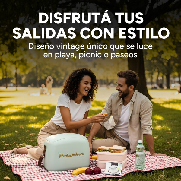 Conservadora Lunchera Térmica Pop 6L Polarbox Con 2 Tuppers Color Verde 1