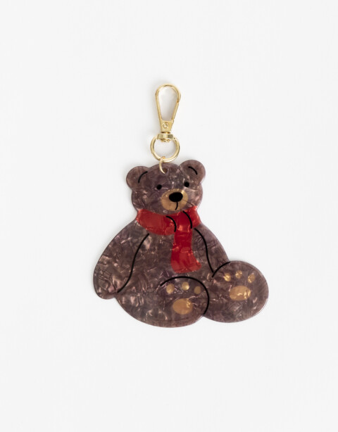 Llavero Acrilico Llavero Acrilico Oso - Marron Chocolate