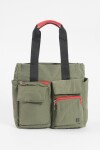 Shopper bolsillos verde