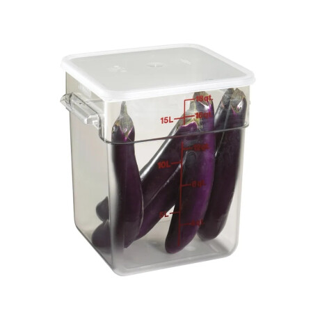 Recipiente Cuadrado Policarbonato 17.2 Litros Recipiente Cuadrado Policarbonato 17.2 Litros