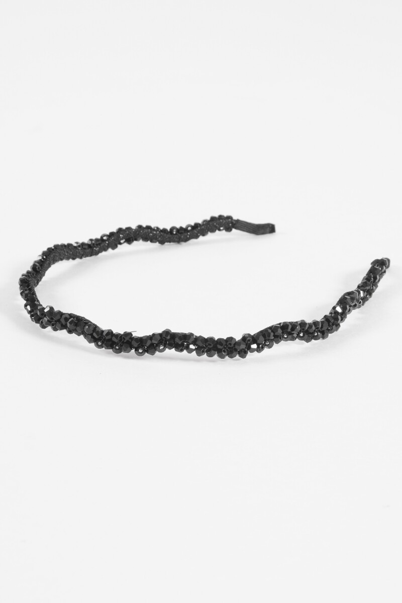 Vincha ondulada negro