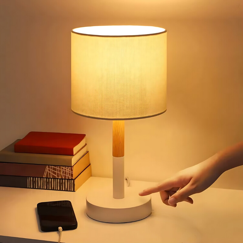 Lampara Portatil De Escritorio Led Nordica Florencia Blanco