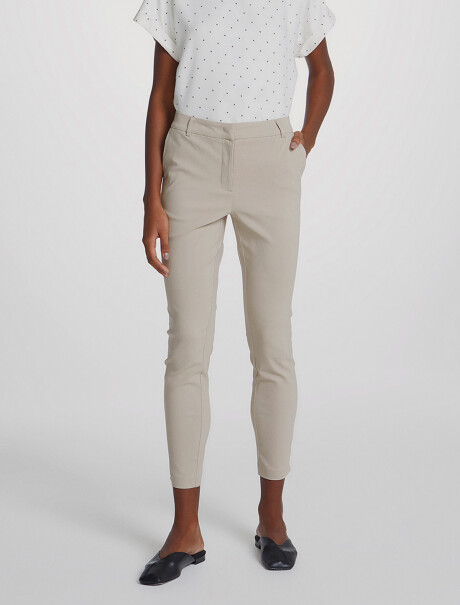 PANTALÓN BÁSICO SASTRERO BEIGE