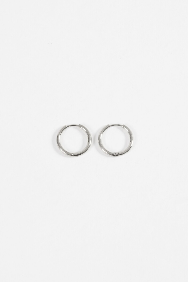 Aros acero small plateado