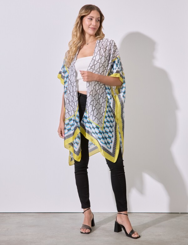 Kimono Printed MULTI/AMARILLO