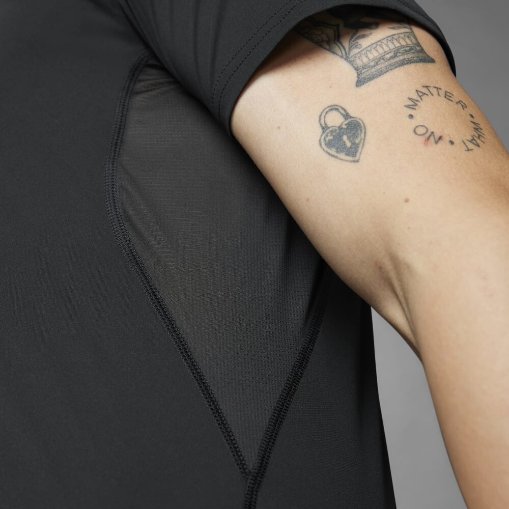 Polo Running Adizero E Tee Hombre Black