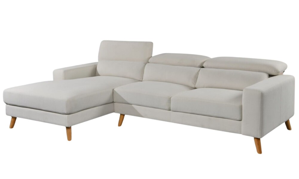 Sofá Chaise MILO en Tela PREVENTA Beige
