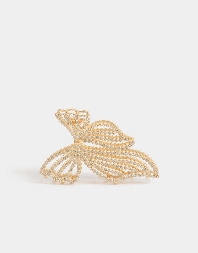 Broche Con strass Broche De Moño Con Strass - Dorado