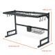 Escurridor Sobre Pileta Grande 85cm Multifunción 4 En 1 Negr Negro