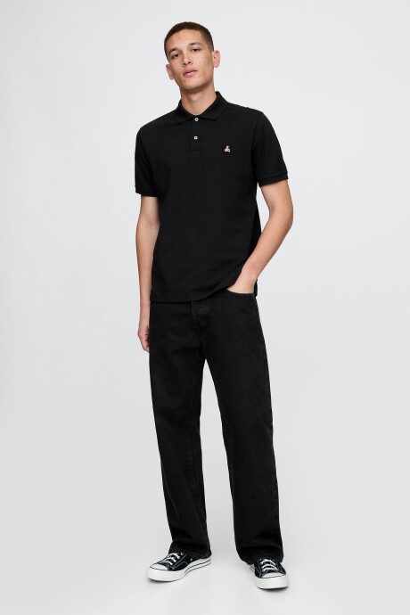 Remera Polo Osito Brannan Hombre Black