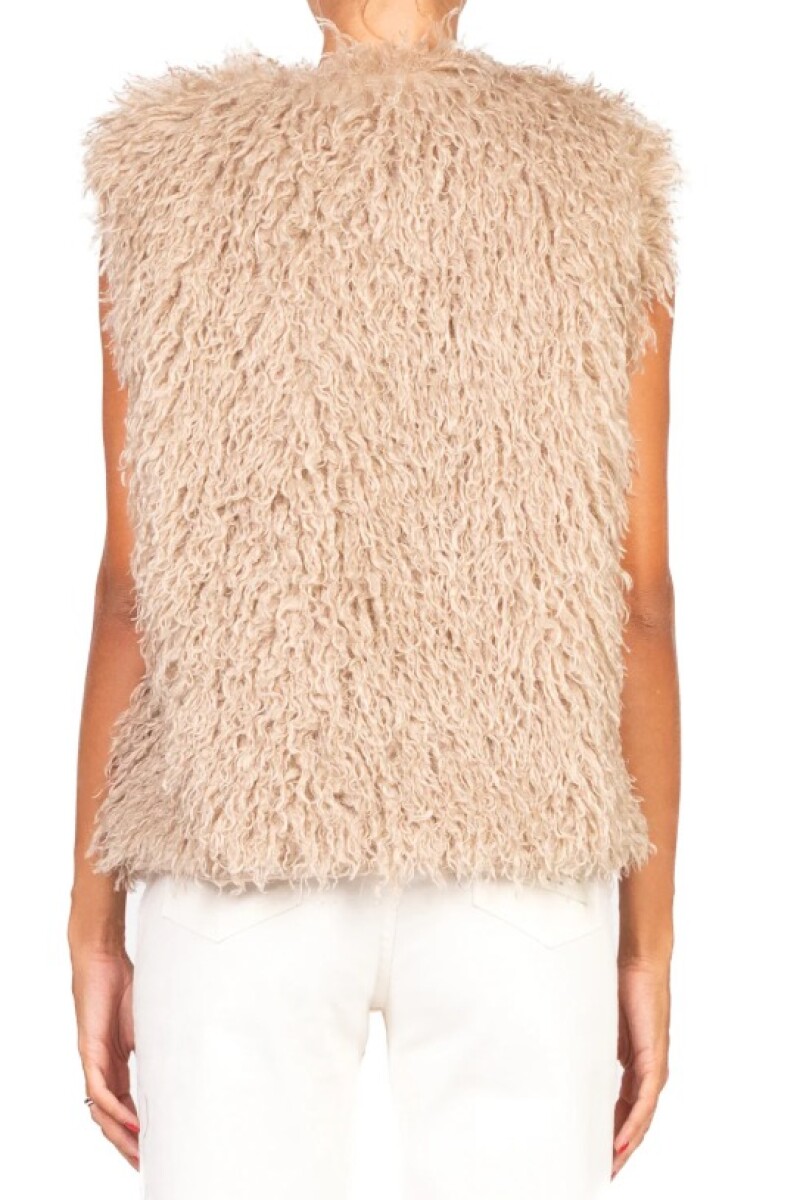CHALECO PELO Beige