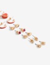 Aros Sets Color Set 7 Pares De Aros Color - Dorado