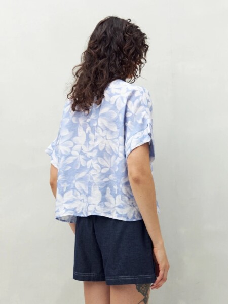 SHORT D.CASSIN VIKTOR INDIGO