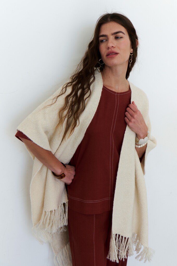 BLUSA LINO EVA ROJO