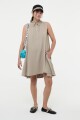VESTIDO CORTO CON CUELLO Vison