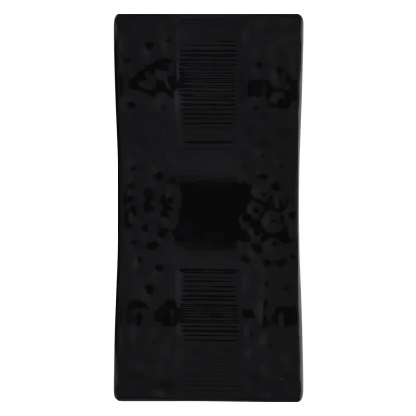 PLATO MELAMINA C/PIE LINEA SUSHI NEGRO 33X16X3CM B150-13 Q36 PLATO MELAMINA C/PIE LINEA SUSHI NEGRO 33X16X3CM B150-13 Q36