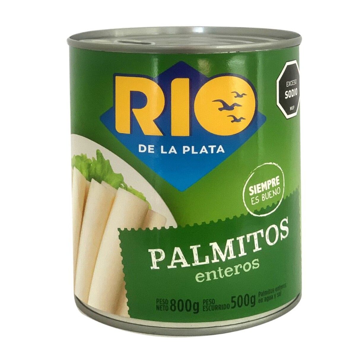 PALMITOS ENTEROS RIO DE LA PLATA 800 GR 
