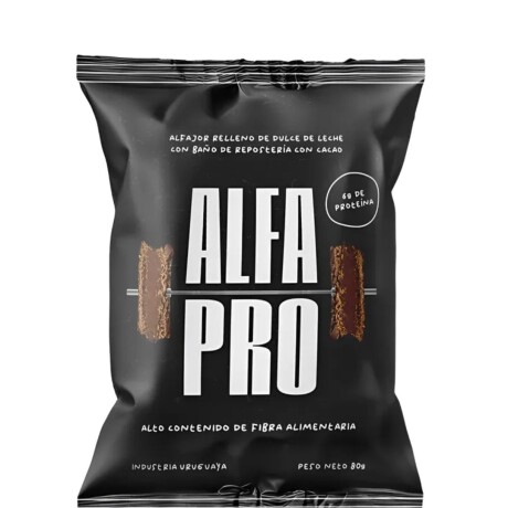 Alfajor Protéico Reducido en calorías Chocolate negro Caja x 8 unidades Alfapro Alfajor Protéico Reducido en calorías Chocolate negro Caja x 8 unidades Alfapro