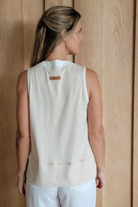 Musculosa Croacia Crudo - Beige