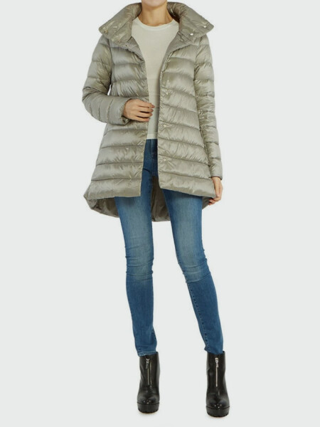 Herno-Chaqueta de nylon rellena de plumas, Amelia Gris