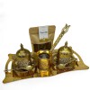 Set de café para dos personas DORADO