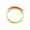 Anillo Medio Sin Fin-Oro bajo-Piedra Zirconia-AN8003 conpiedra