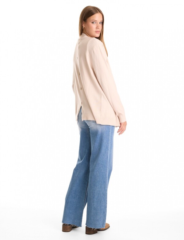 Cardigan Espalda Botones BEIGE
