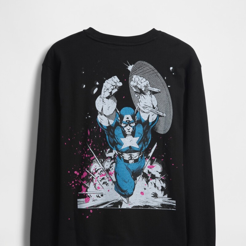 FR MVL LS GRAPHIC TEE BLACK