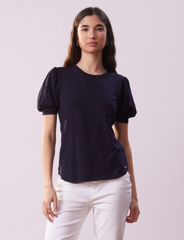 Remera Manga Balloon AZUL
