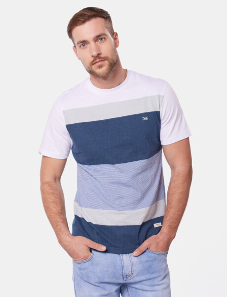 REMERA RAYADA Marino