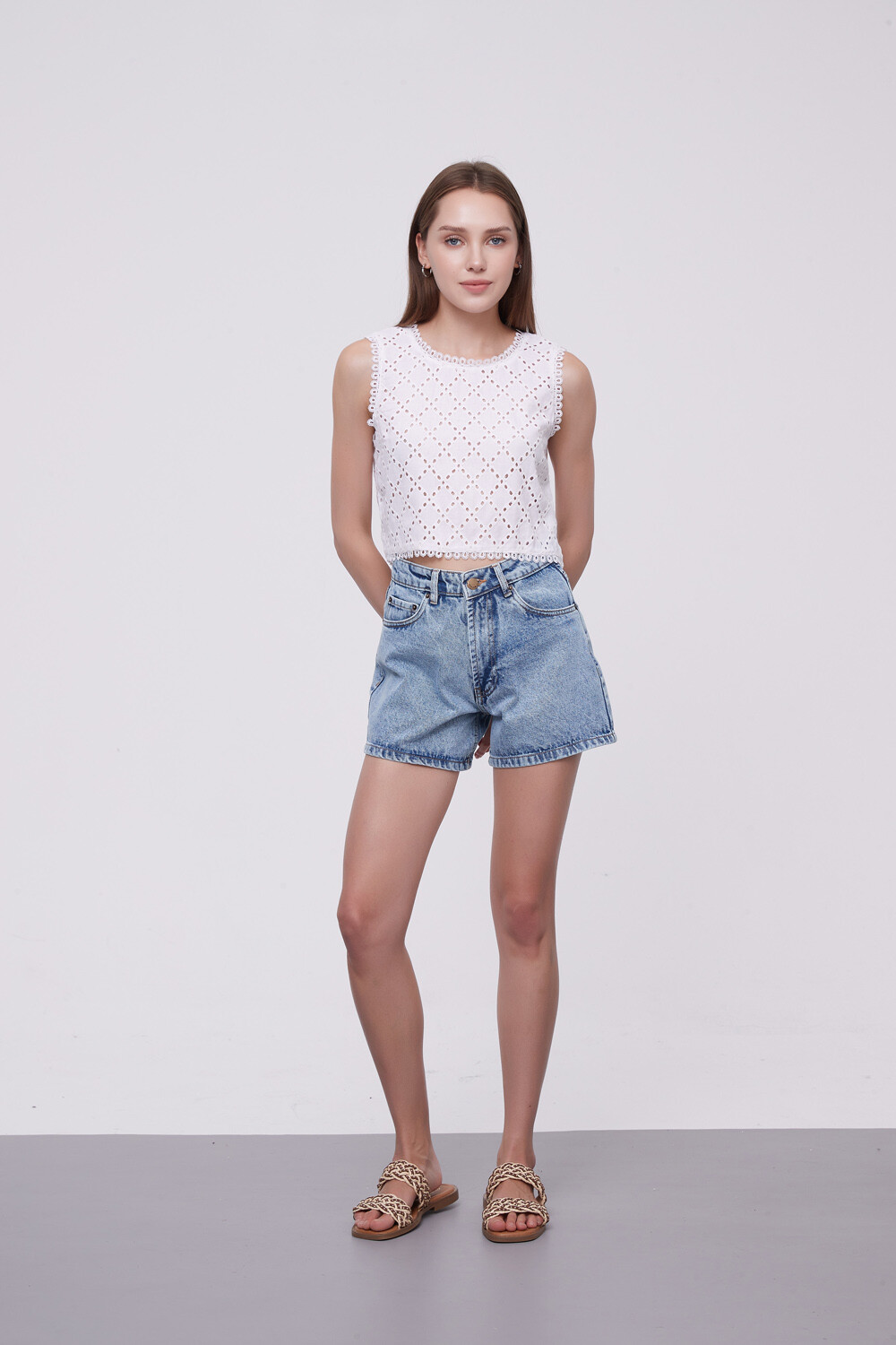 Short Mariho Azul Claro
