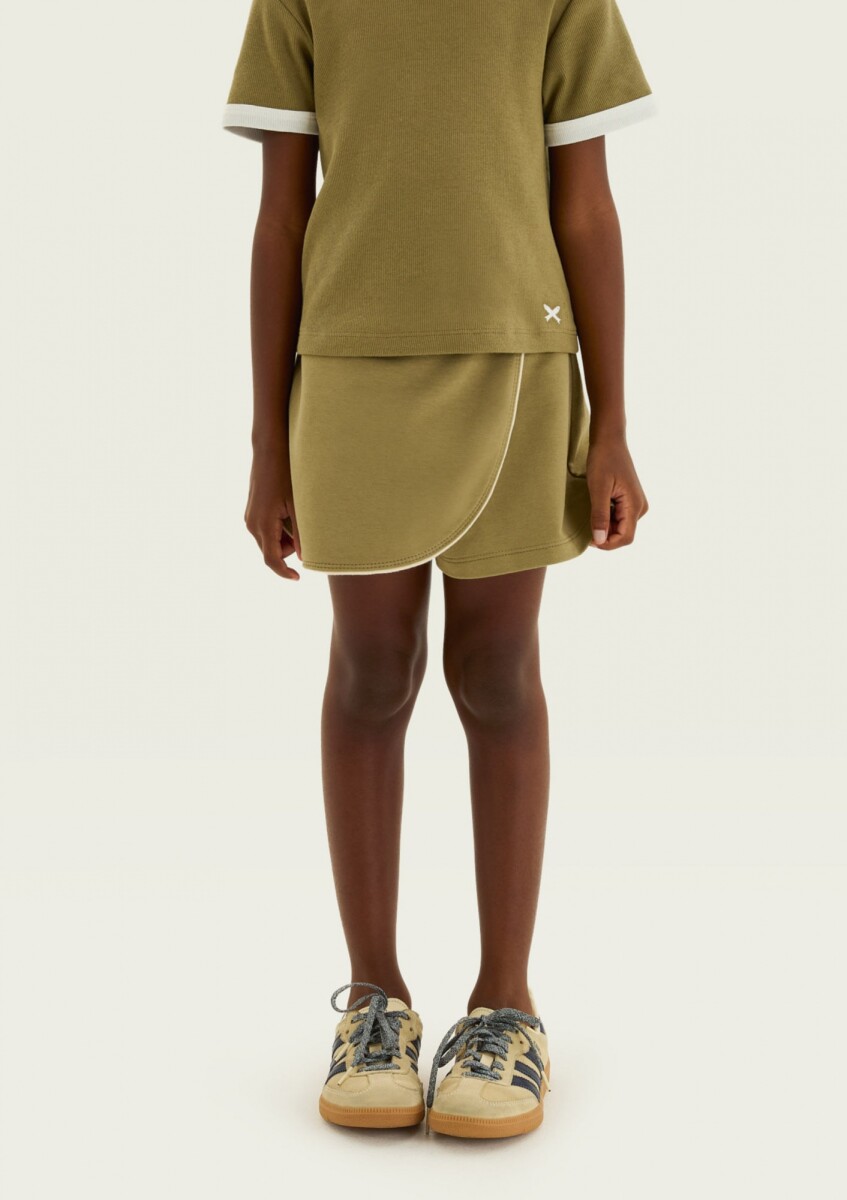 POLLERA PANTALÓN INFANTIL - VERDE 