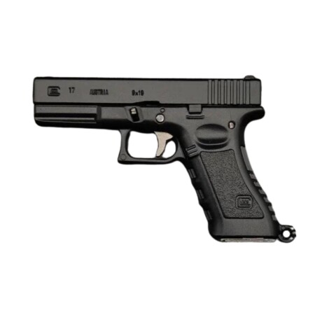 Llavero mini pistola Glock 17 6 balas Negro