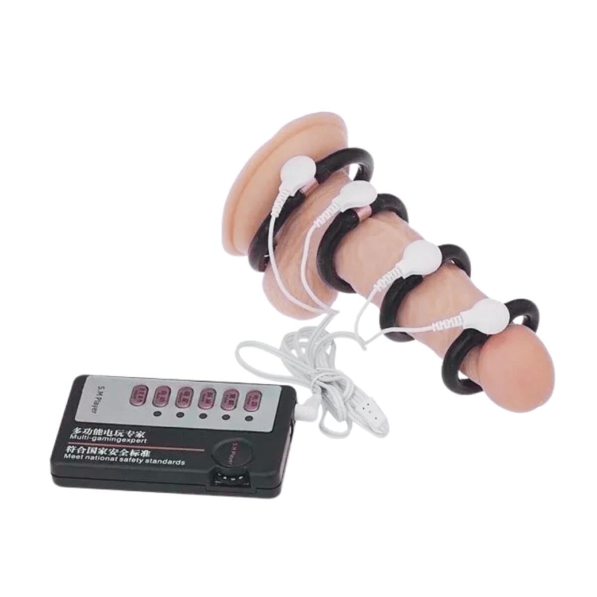 Set De Anillos Peneanos Con Electro-Estimulación 