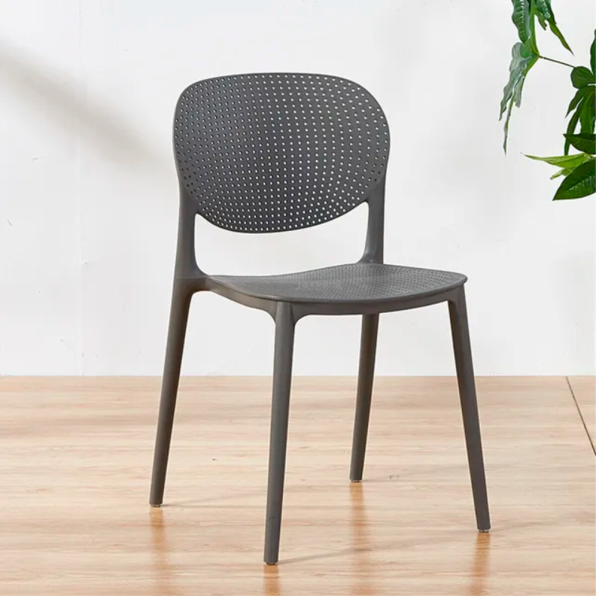 Silla Diseño Minimalista Nordica para Comedor o Jardín - Gris 