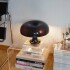 Lampara Retro Mushroom con USB Negra