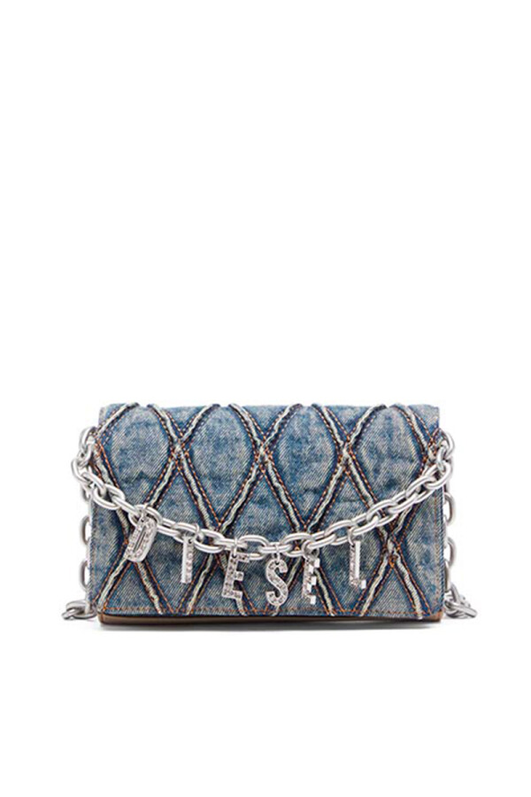 Carteras Para Mujer Charm-D Wallet Strap Azul Marino