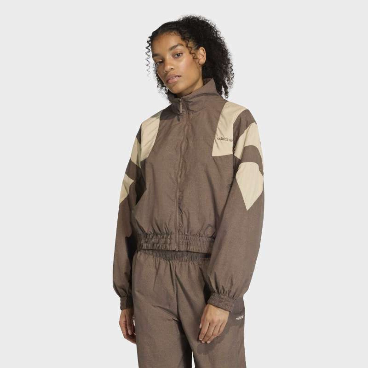 Campera Adidas Blocked FZ TT - Marron 