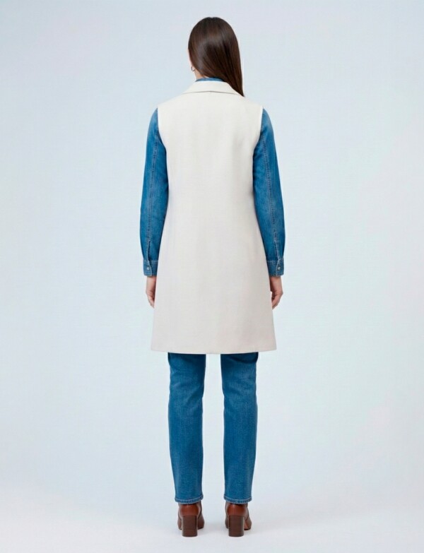 Chaleco Botones CRUDO