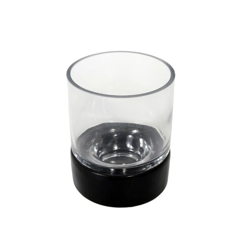 PORTA VELA DE VIDRIO C/BASE 10X12.5CM Unica