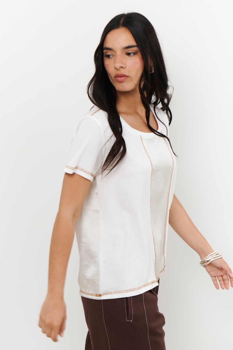 REMERA SATEN BLANCO