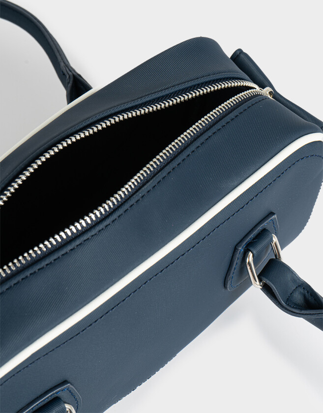 Bowling Cartera Bowling Con Charm - Azul Marino