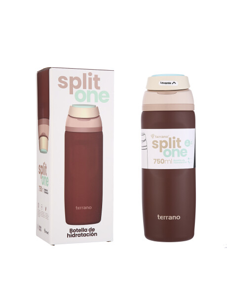 BOTELLA SPLIT ONE POP UP 750ML. Marrón
