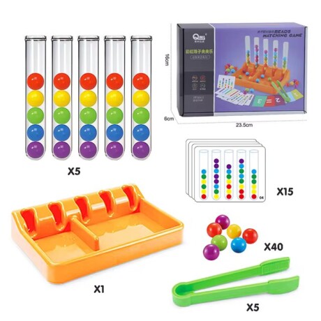 Juego Didactico Bolitas en Tubo Juego Didactico Bolitas en Tubo