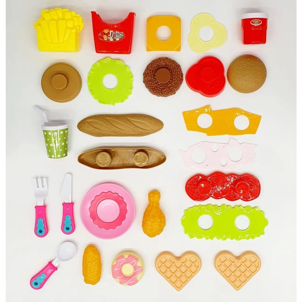 Juego De Comida Rápida - 10 Piezas Juego De Comida Rápida - 10 Piezas