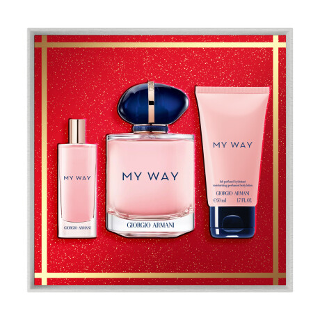 COFRE MY WAY EDP 90ml + MINI TALLA 15ml + LOCIÓN CORPORAL 50ml COFRE MY WAY EDP 90ml + MINI TALLA 15ml + LOCIÓN CORPORAL 50ml