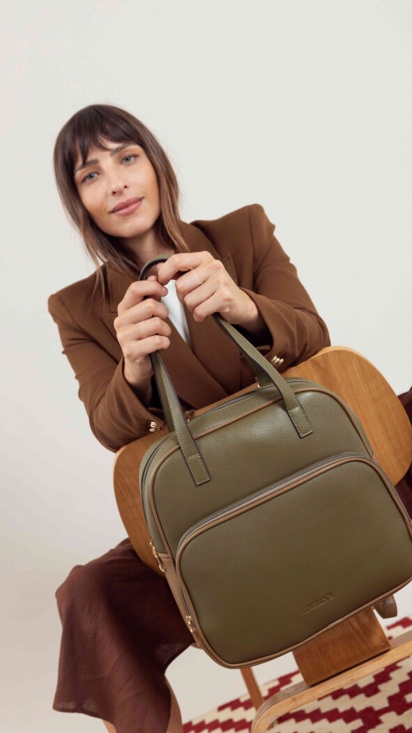 MOCHILA CLARA OLIVA C/MUSGO