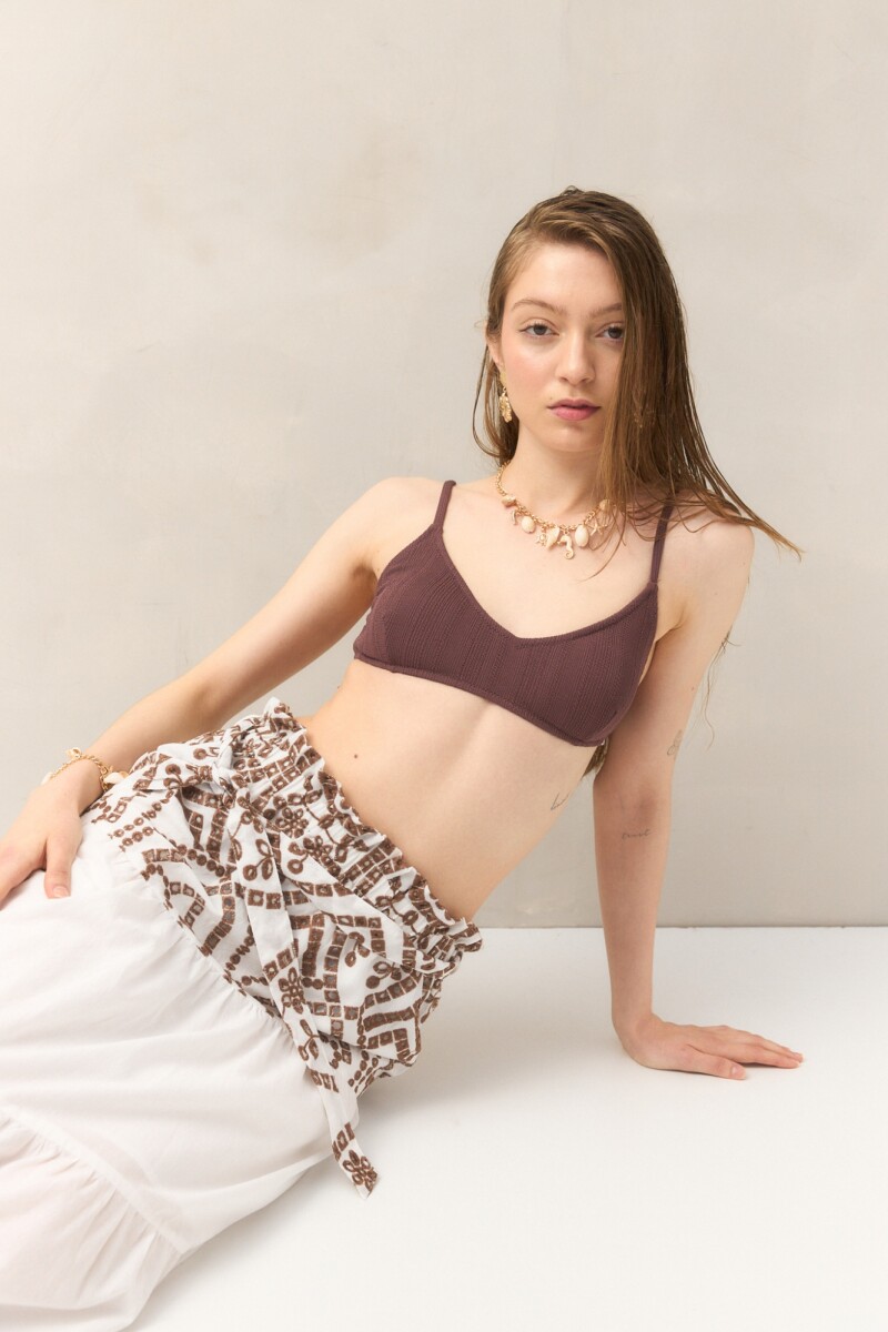 FALDA ELINE - Chocolate 