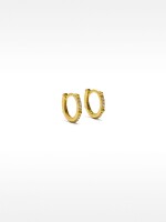 Aros Con Circonitas - Plata De Ley 925 dorado